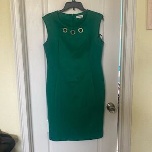 Green Calvin Klein dress